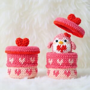 Heart Penguin Amigurumi Crochet Pattern - Adorable DIY Stuffed Animal Toy - Instant Download PDF