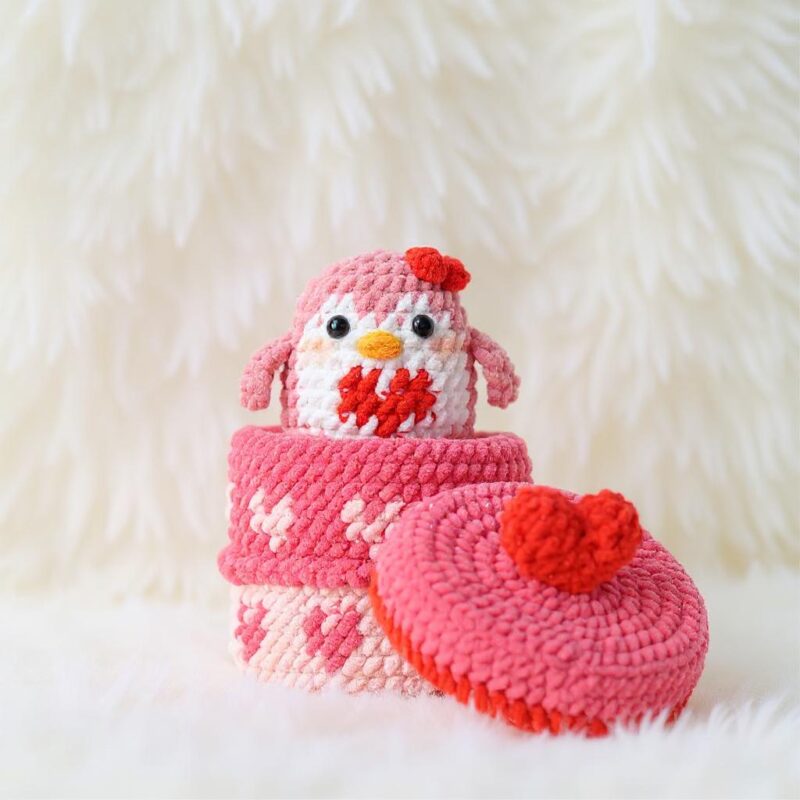 Heart Penguin Amigurumi Crochet Pattern - Adorable DIY Stuffed Animal Toy - Instant Download PDF - Image 2