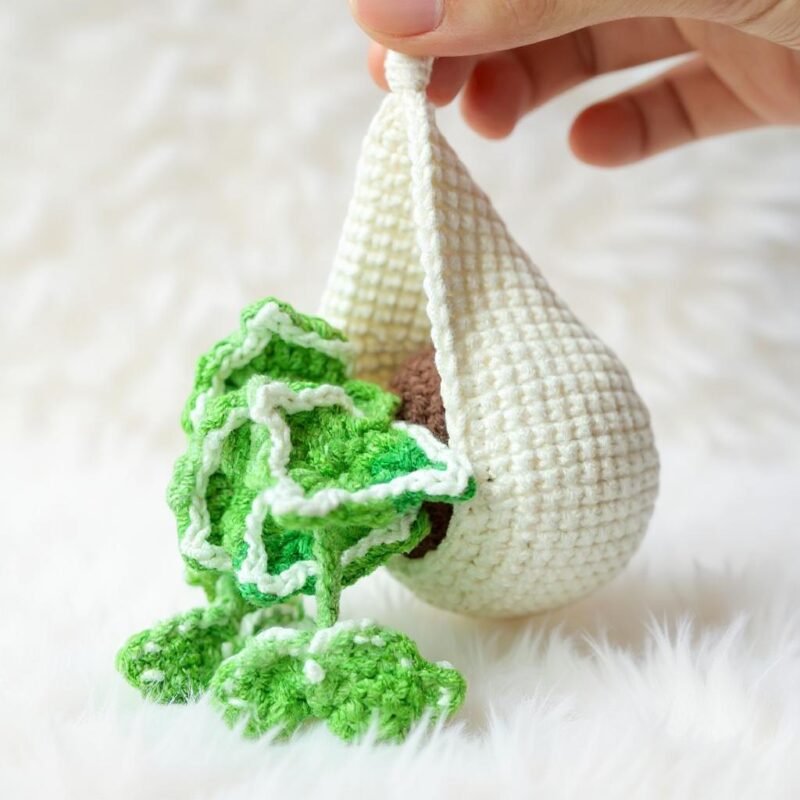 Hedera Ivy Plant Basket Amigurumi Crochet Pattern - Charming DIY Plant Decor - Instant Download PDF - Image 7