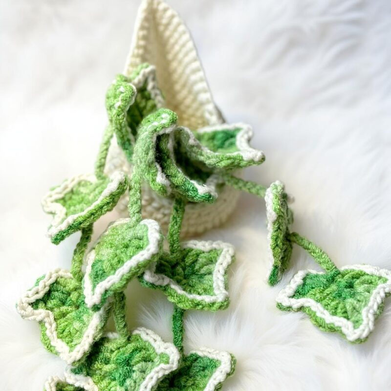 Hedera Ivy Plant Basket Amigurumi Crochet Pattern - Charming DIY Plant Decor - Instant Download PDF - Image 8