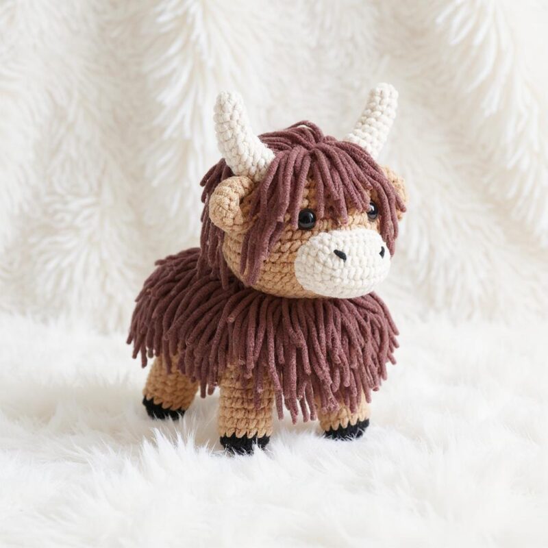 Highland Cow Amigurumi Crochet Pattern - Adorable DIY Stuffed Animal Toy - Instant Download PDF - Image 2