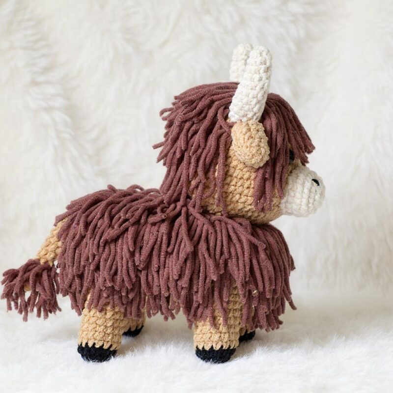 Highland Cow Amigurumi Crochet Pattern - Adorable DIY Stuffed Animal Toy - Instant Download PDF - Image 4