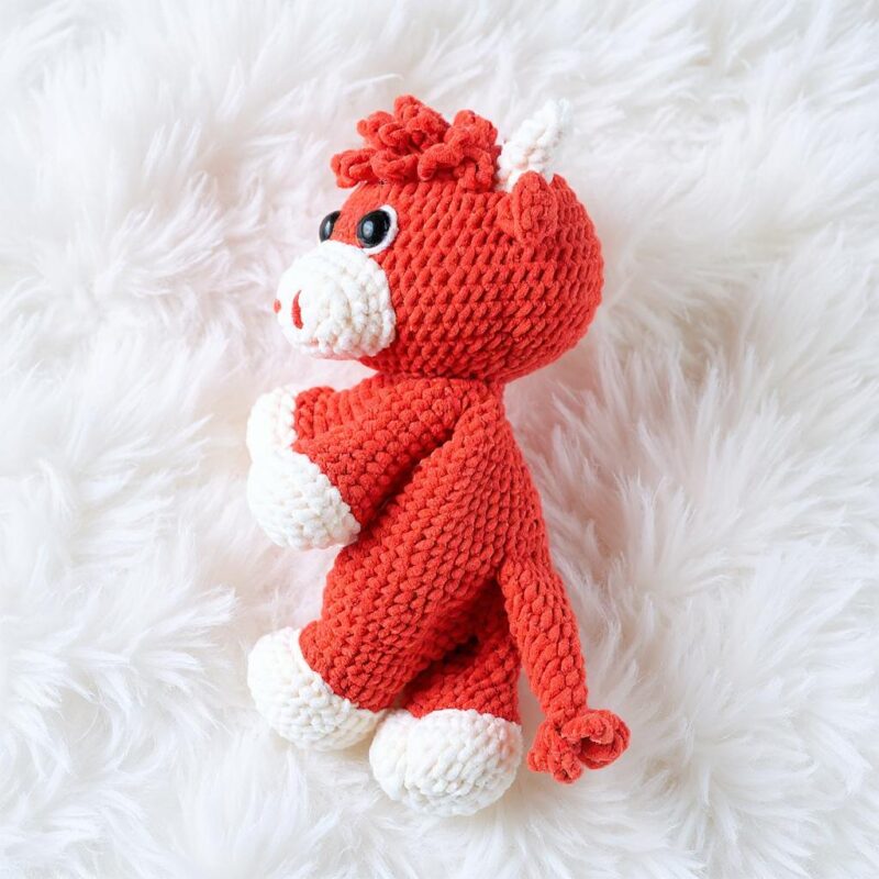 Highland Cow Amigurumi Crochet Pattern - Cuddly DIY Snuggle Lovey - Instant Download PDF - Image 4