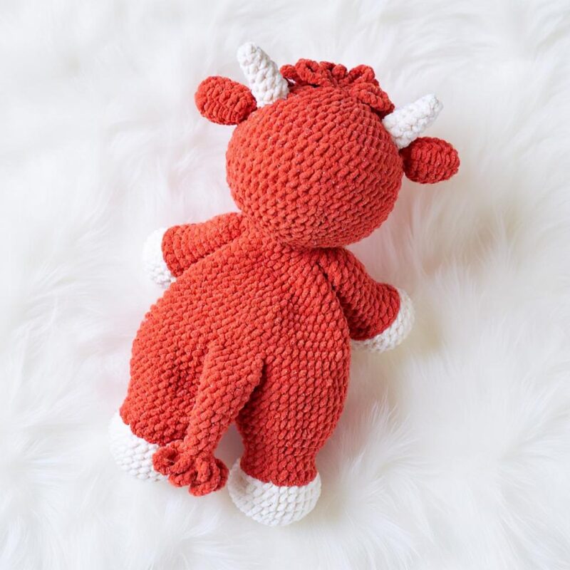 Highland Cow Amigurumi Crochet Pattern - Cuddly DIY Snuggle Lovey - Instant Download PDF - Image 5