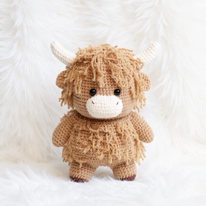 Highland Cow Amigurumi Crochet Pattern - Adorable DIY Stuffed Animal Toy - Instant Download PDF - Image 2