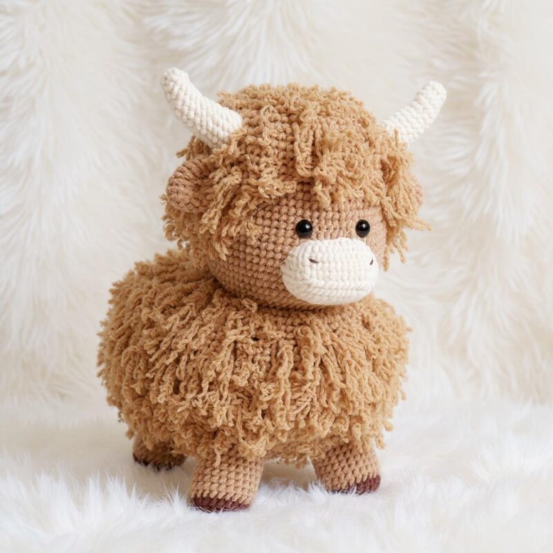 Highland Cow Amigurumi Crochet Pattern Bundle - Adorable DIY Stuffed Animal Toys - Instant Download PDF - Image 4