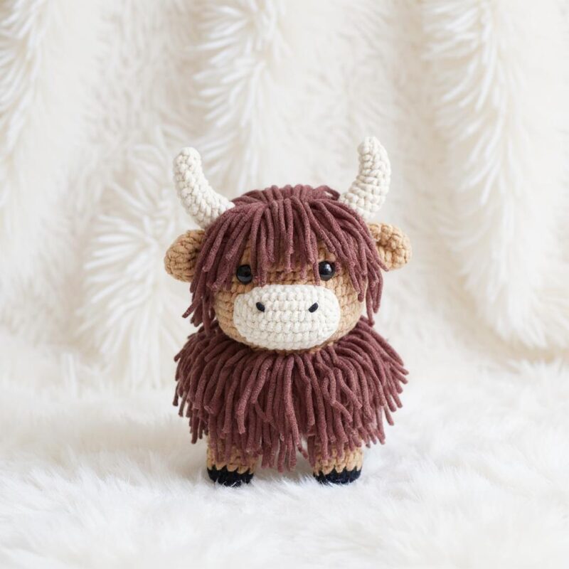 Highland Cow Amigurumi Crochet Pattern Bundle - Adorable DIY Stuffed Animal Toys - Instant Download PDF - Image 6