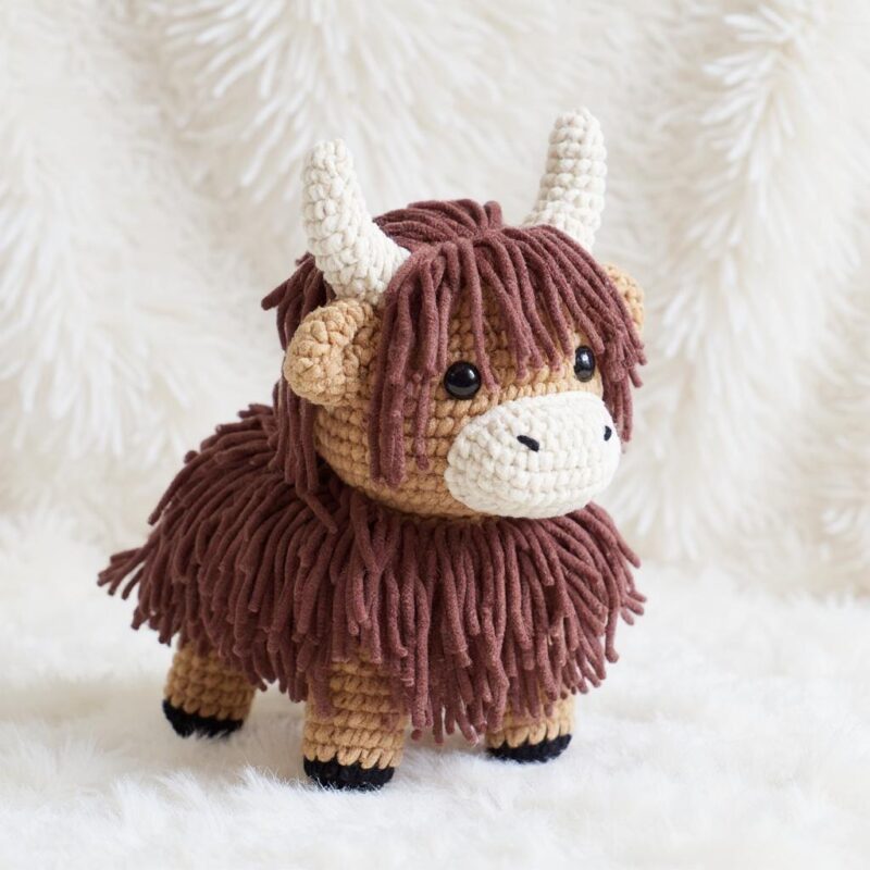 Highland Cow Amigurumi Crochet Pattern Bundle - Adorable DIY Stuffed Animal Toys - Instant Download PDF - Image 8