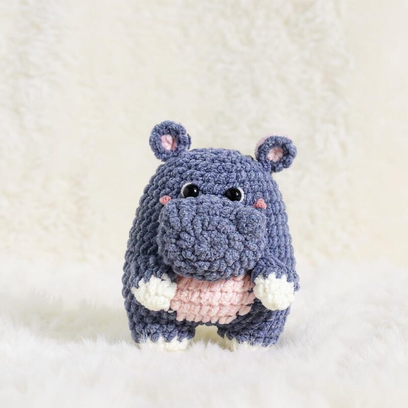 Hippo Amigurumi Crochet Pattern - Adorable DIY Stuffed Animal Toy - Instant Download PDF - Image 2