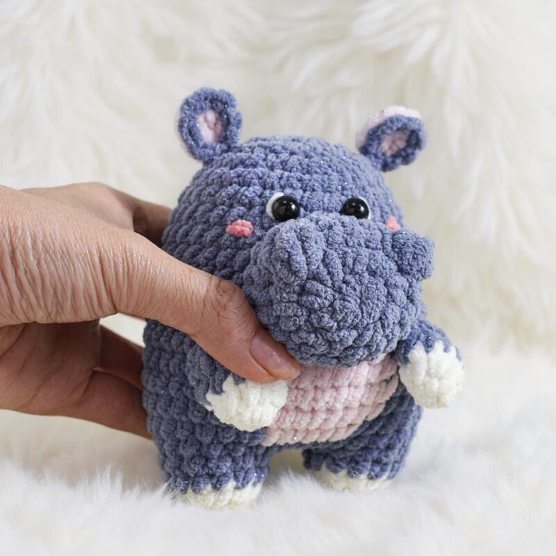 Hippo Amigurumi Crochet Pattern - Adorable DIY Stuffed Animal Toy - Instant Download PDF - Image 3