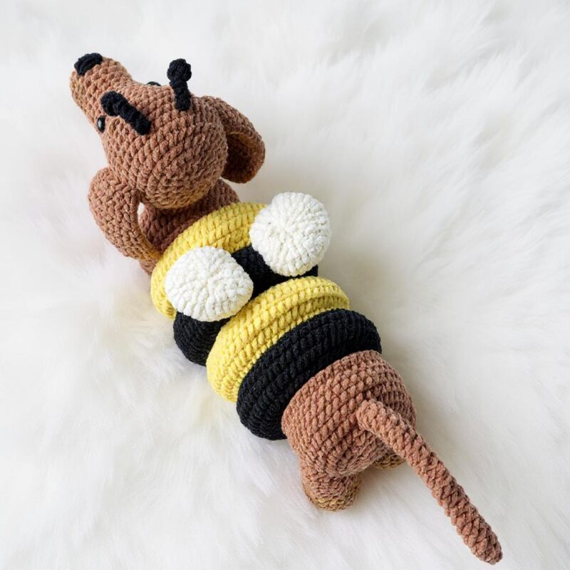 Honey Dachshund Amigurumi Crochet Pattern - Adorable DIY Stuffed Animal Toy - Instant Download PDF - Image 3