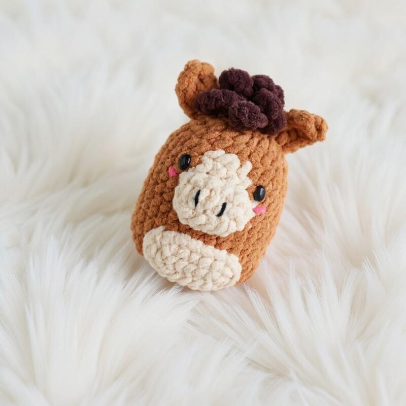 Marshmallow Horse Amigurumi Crochet Pattern - Adorable DIY Stuffed Animal Toy - Instant Download PDF
