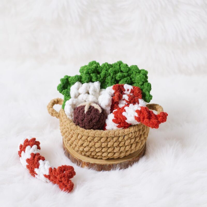 Hot Pot Amigurumi Crochet Pattern - Adorable DIY Play Food Toy - Instant Download PDF