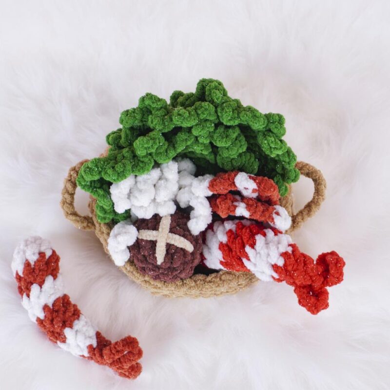 Hot Pot Amigurumi Crochet Pattern - Adorable DIY Play Food Toy - Instant Download PDF - Image 4