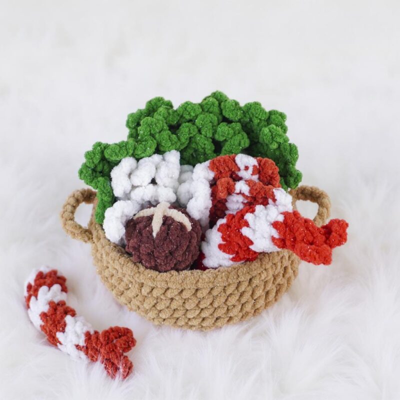 Hot Pot Amigurumi Crochet Pattern - Adorable DIY Play Food Toy - Instant Download PDF - Image 5