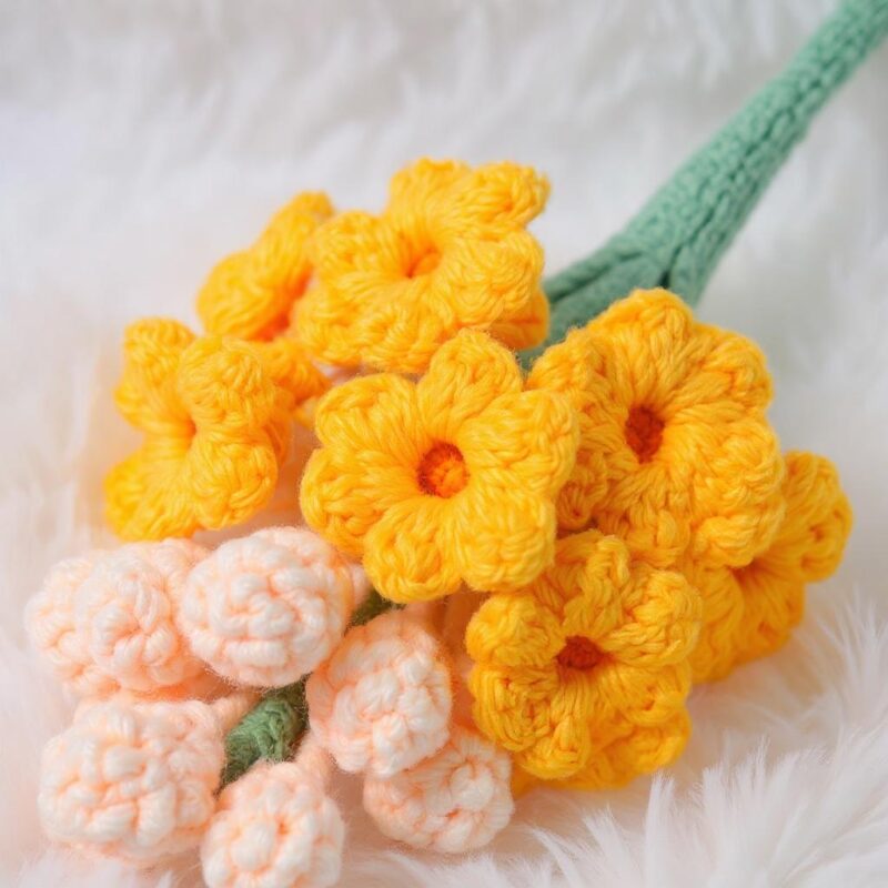 Grape Hyacinth Flower Amigurumi Crochet Pattern - Lovely DIY Flower Bouquet - Instant Download PDF - Image 6
