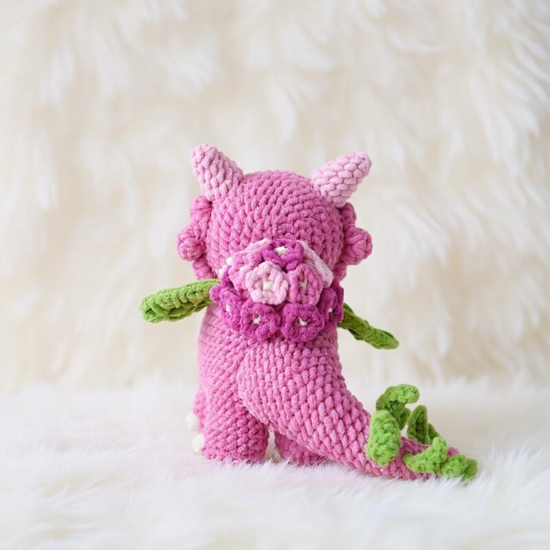Hydrangea Dragon Amigurumi Crochet Pattern - Whimsical DIY Stuffed Animal Toy - Instant Download PDF - Image 5