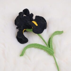 Iris Flower Amigurumi Crochet Pattern - Elegant DIY Handmade Flower - Instant Download PDF
