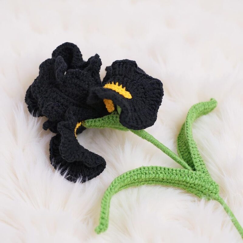 Iris Flower Amigurumi Crochet Pattern - Elegant DIY Handmade Flower - Instant Download PDF - Image 2