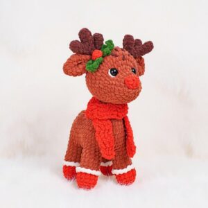 Jolly the Reindeer Amigurumi Crochet Pattern - Adorable DIY Stuffed Animal Toy - Instant Download PDF
