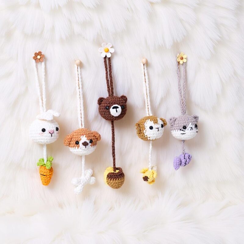 Bookworm & Friends Amigurumi Crochet Pattern - Adorable DIY Stuffed Toys - Instant Download PDF
