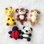 Jungle Animals Amigurumi Crochet Pattern - Adorable DIY Keychain Collection - Instant Download PDF
