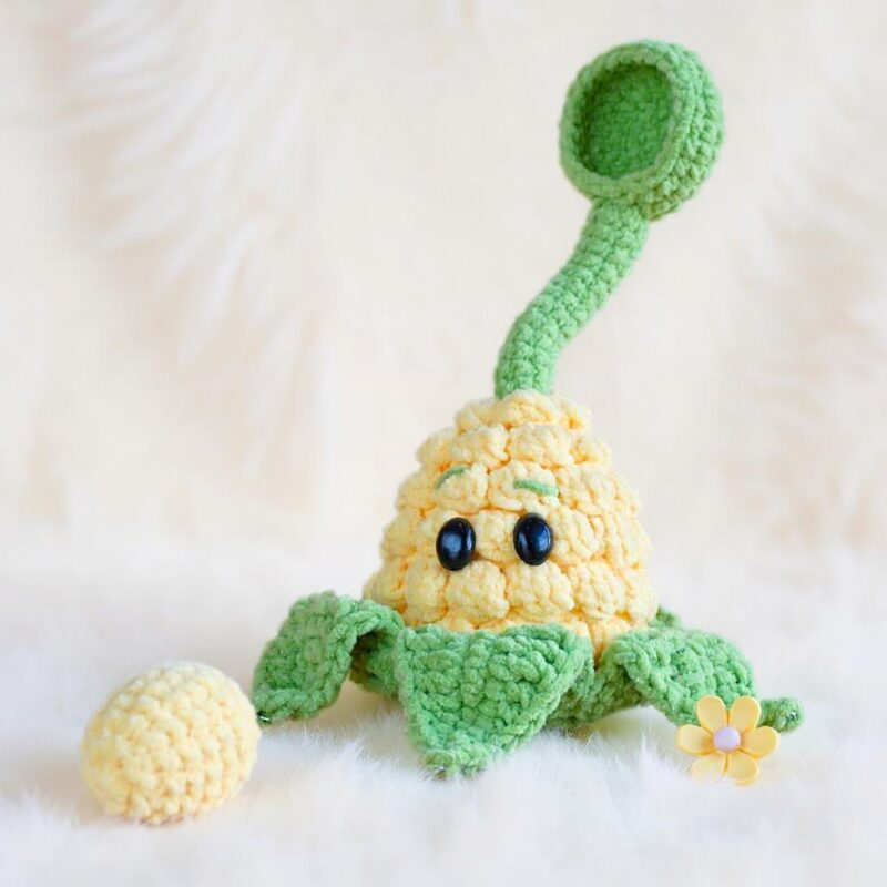 Kernel-Pult Amigurumi Crochet Pattern - Adorable DIY Stuffed Plant Toy - Instant Download PDF - Image 4