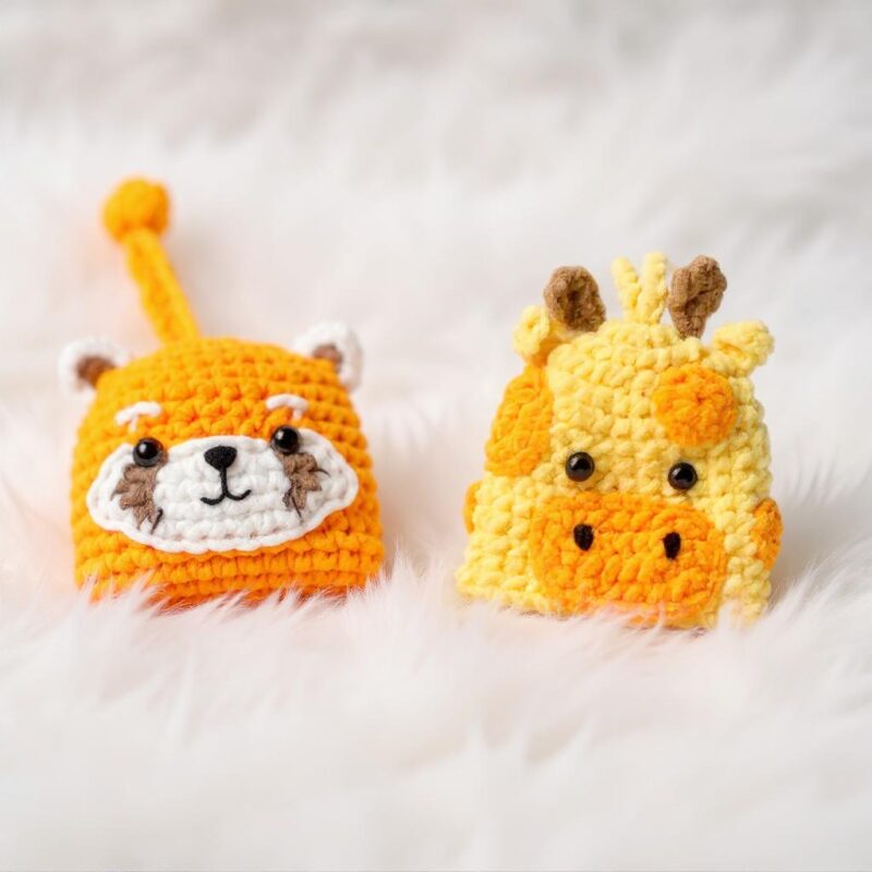 Bear Key Cover Amigurumi Crochet Pattern - Adorable DIY Handmade Keychain - Instant Download PDF - Image 2