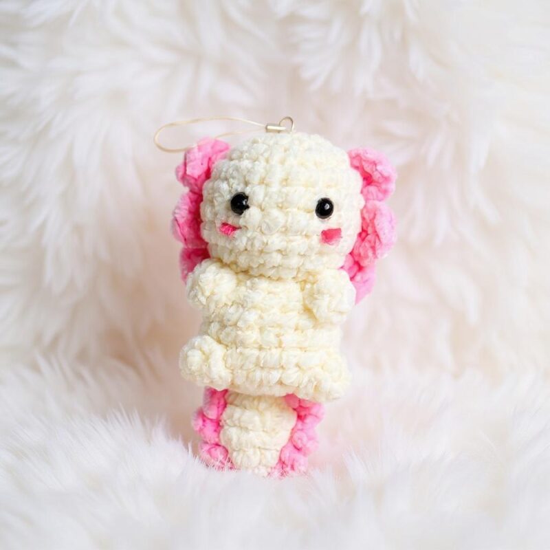 Axolotl Keychain Amigurumi Crochet Pattern - Adorable DIY Stuffed Animal Toy - Instant Download PDF - Image 2
