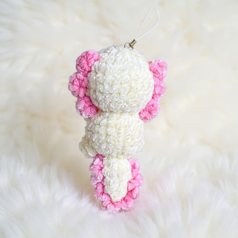 Axolotl Keychain Amigurumi Crochet Pattern - Adorable DIY Stuffed Animal Toy - Instant Download PDF - Image 4