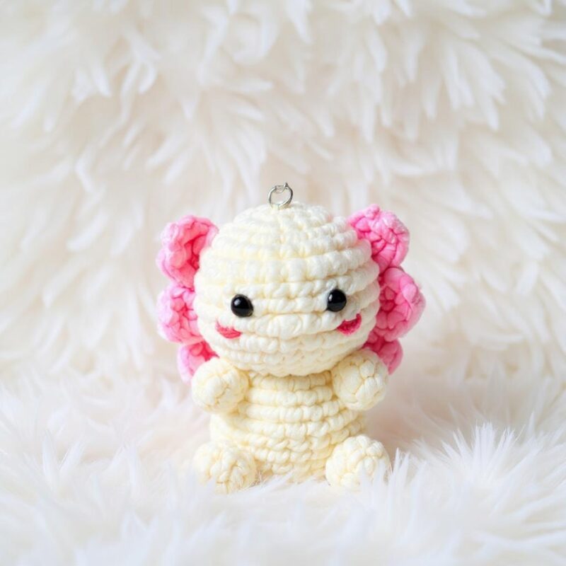 Axolotl Keychain Amigurumi Crochet Pattern - Adorable DIY Stuffed Animal Toy - Instant Download PDF - Image 5
