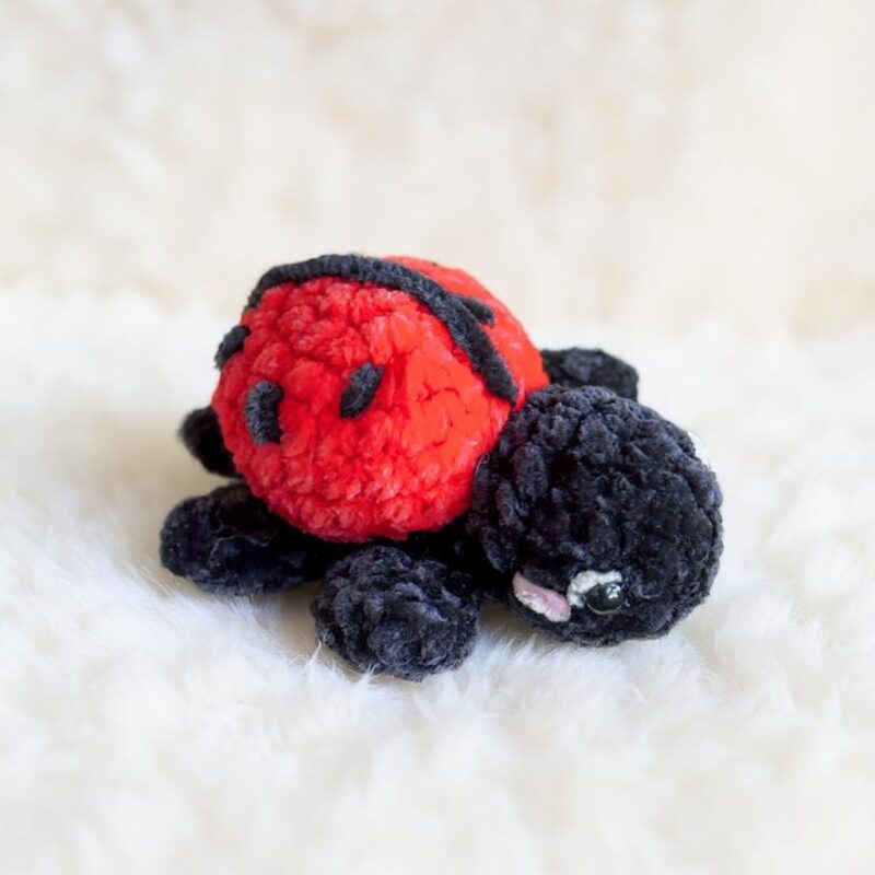 Ladybug and Turtle Amigurumi Crochet Pattern - Adorable DIY Keychain Charm - Instant Download PDF