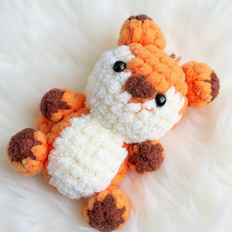 Fox Keychain Amigurumi Crochet Pattern - Adorable DIY Stuffed Animal - Instant Download PDF - Image 3