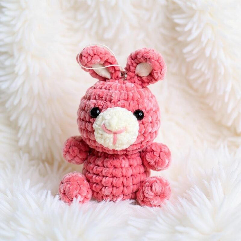 Keychain Rabbit Amigurumi Crochet Pattern - Adorable DIY Stuffed Animal Toy - Instant Download PDF - Image 5