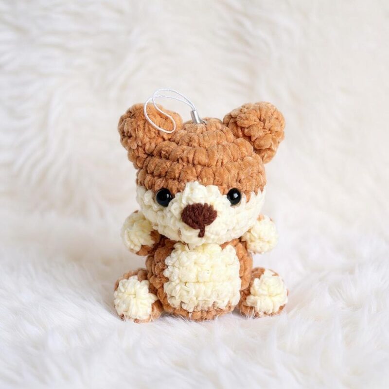 Shiba Dog Amigurumi Crochet Pattern - Adorable DIY Keychain Toy - Instant Download PDF