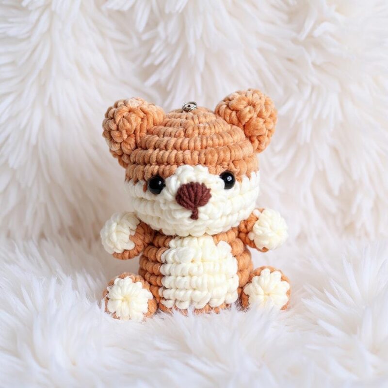 Shiba Dog Amigurumi Crochet Pattern - Adorable DIY Keychain Toy - Instant Download PDF - Image 4