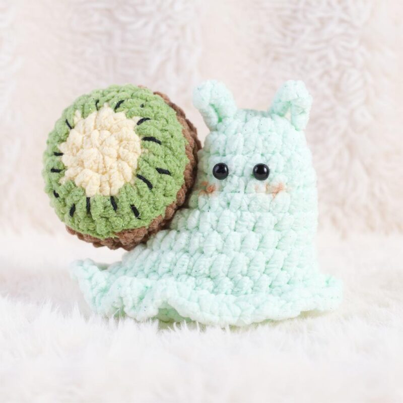 Kiwi Snail Amigurumi Crochet Pattern - Adorable DIY Stuffed Animal Toy - Instant Download PDF - Image 2