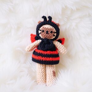 Ladybug Cat Amigurumi Crochet Pattern - Adorable DIY Cuddly Toy - Instant Download PDF