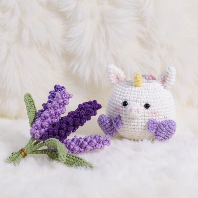 Lavender Unicorn Pot Amigurumi Crochet Pattern - Adorable DIY Planter & Decor - Instant Download PDF - Image 3