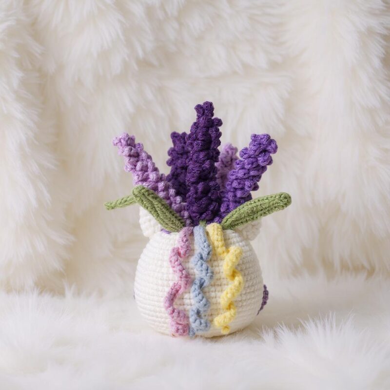 Lavender Unicorn Pot Amigurumi Crochet Pattern - Adorable DIY Planter & Decor - Instant Download PDF - Image 6