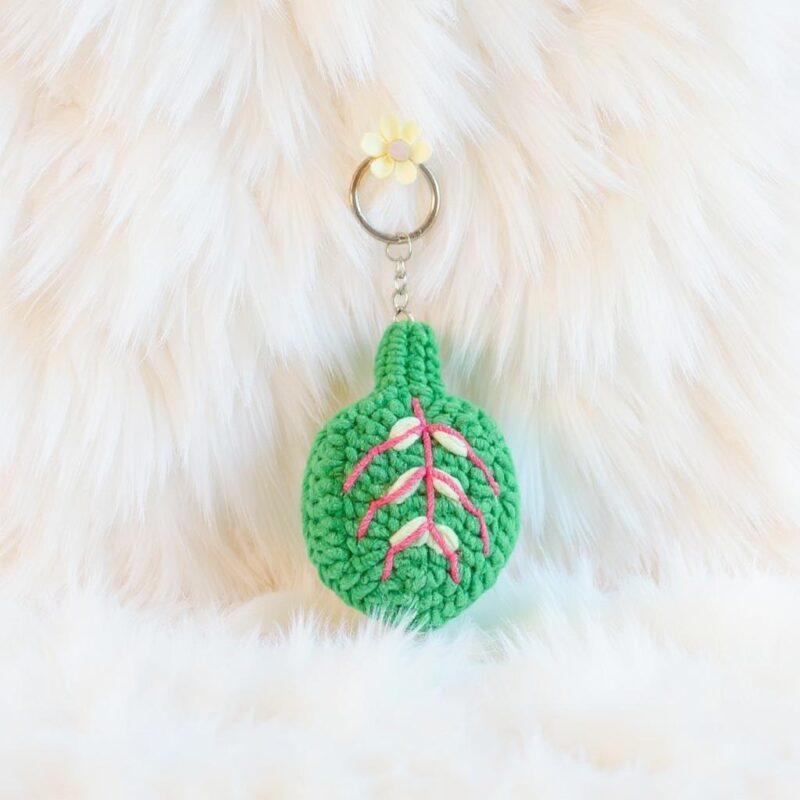 Leafy Latchkey Amigurumi Crochet Pattern - Whimsical DIY Keychain & Charm - Instant Download PDF - Image 5