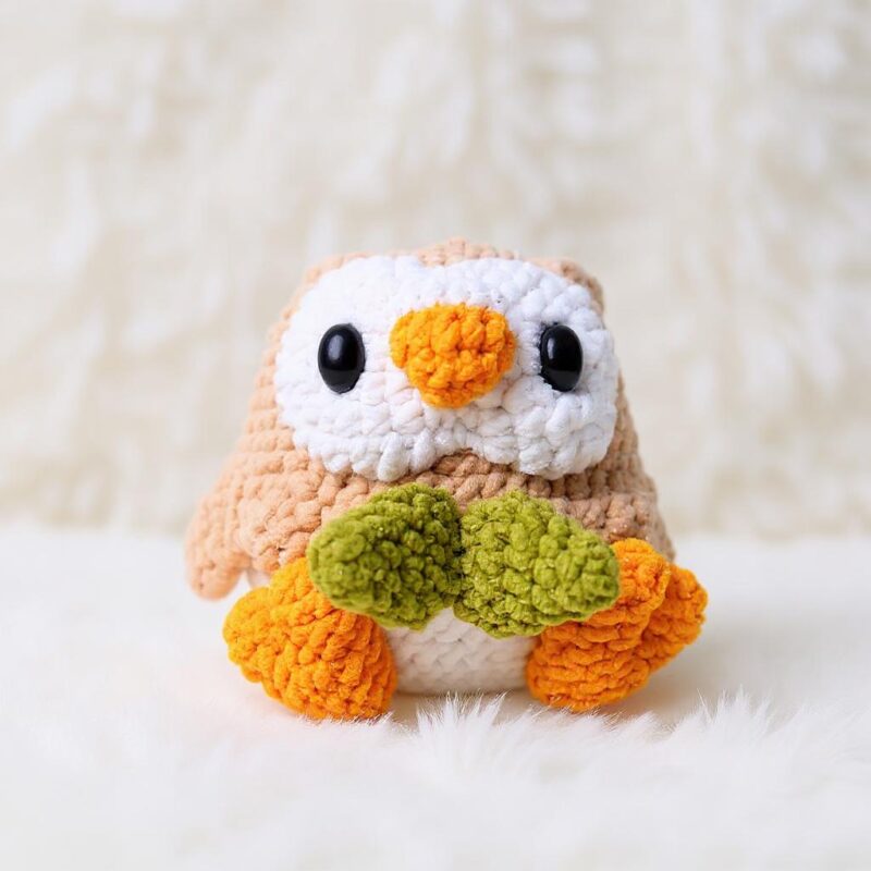 Leafy Owl Amigurumi Crochet Pattern - Adorable DIY Stuffed Animal Toy - Instant Download PDF - Image 2