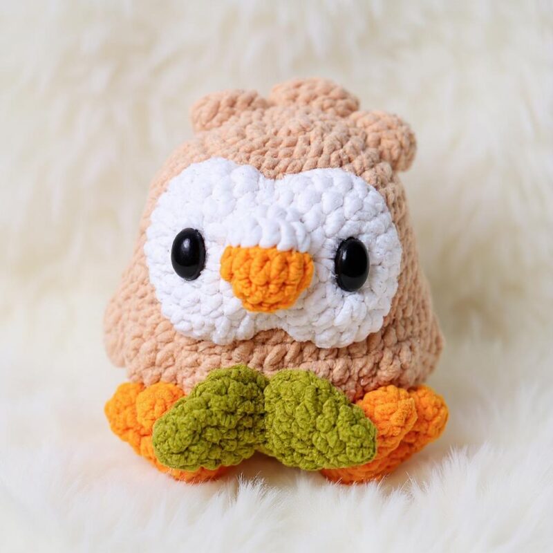 Leafy Owl Amigurumi Crochet Pattern - Adorable DIY Stuffed Animal Toy - Instant Download PDF - Image 3