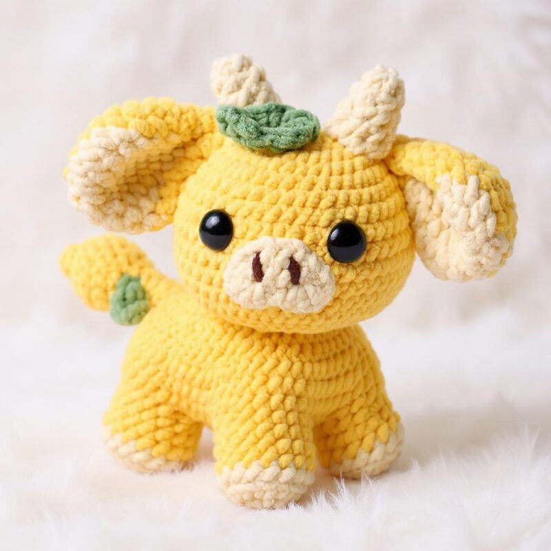 Lemon Cow Amigurumi Crochet Pattern - Adorable DIY Stuffed Animal Toy - Instant Download PDF - Image 3