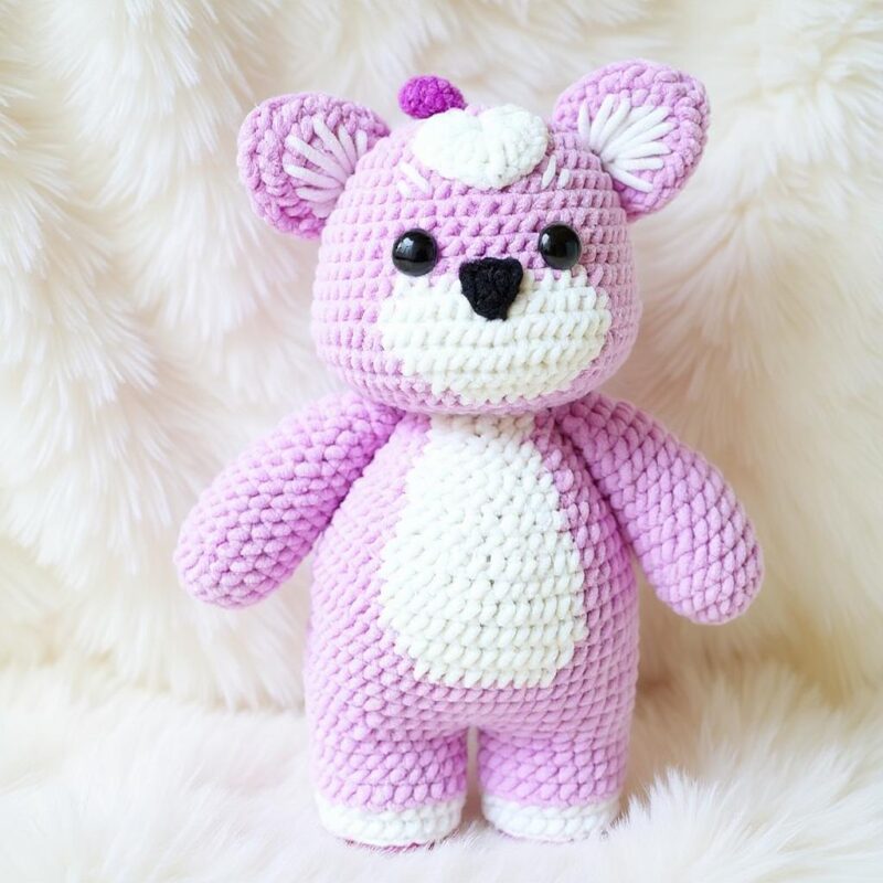 Lilac Charm Dragon Amigurumi Crochet Pattern - Adorable DIY Stuffed Animal Toy - Instant Download PDF - Image 2