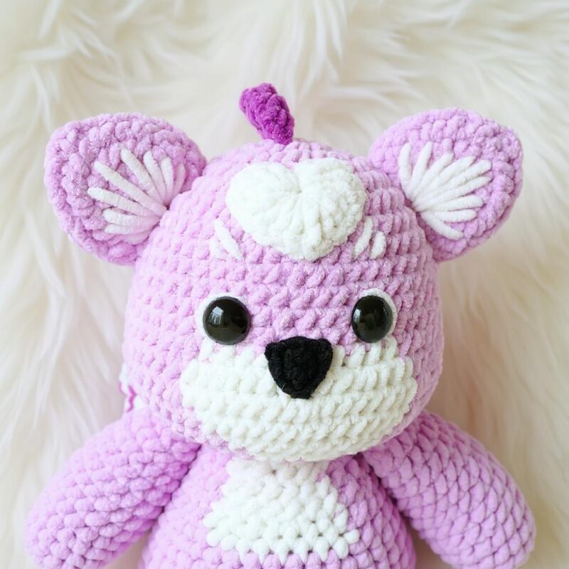 Lilac Charm Dragon Amigurumi Crochet Pattern - Adorable DIY Stuffed Animal Toy - Instant Download PDF - Image 3
