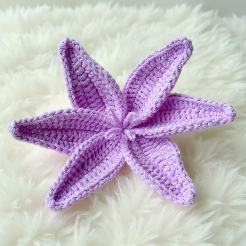 Lilium Flower Amigurumi Crochet Pattern - Beautiful DIY Flower Bouquet - Instant Download PDF - Image 3