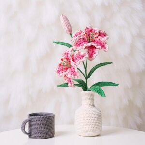 Lily Flowers Amigurumi Crochet Pattern - Beautiful DIY Flower Bouquet - Instant Download PDF