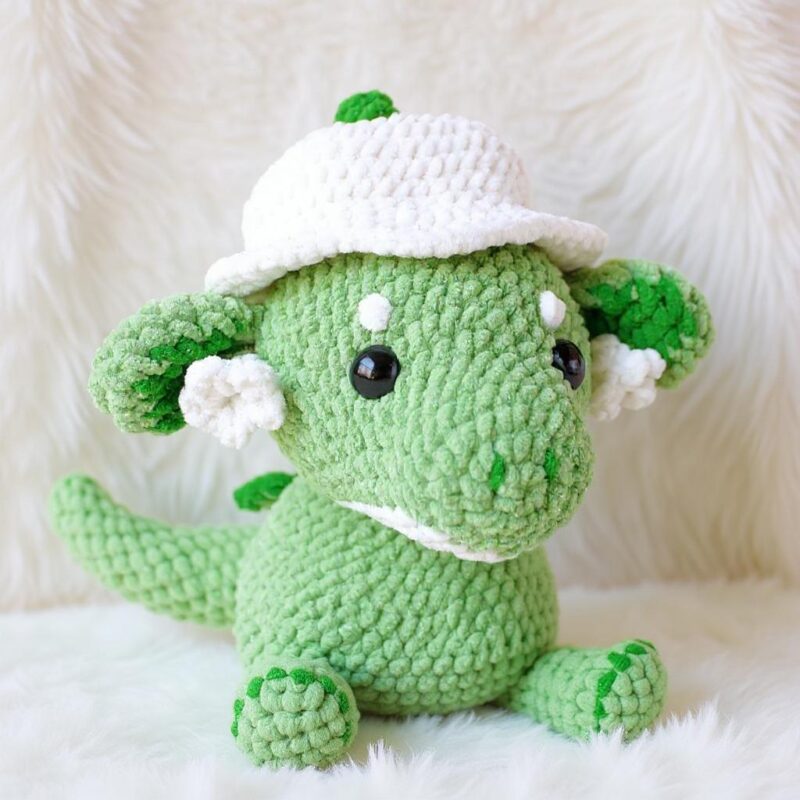Lily Of The Valley Dragon Amigurumi Crochet Pattern - Whimsical DIY Stuffed Animal Toy - Instant Download PDF - Image 2