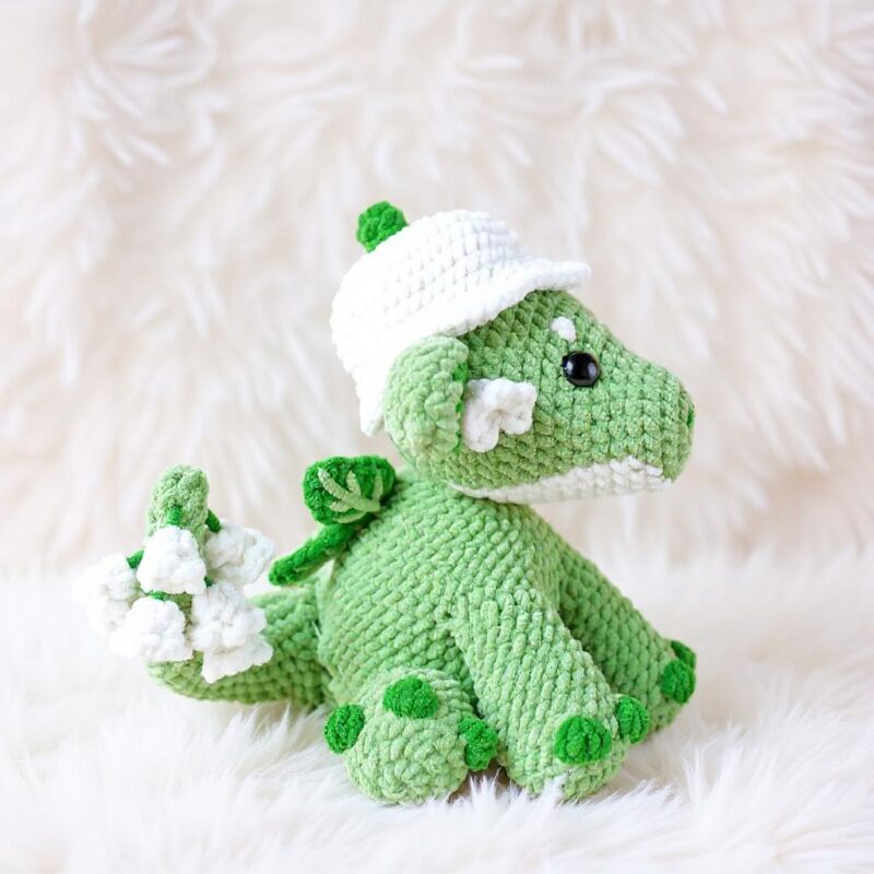 Lily Of The Valley Dragon Amigurumi Crochet Pattern - Whimsical DIY Stuffed Animal Toy - Instant Download PDF - Image 4